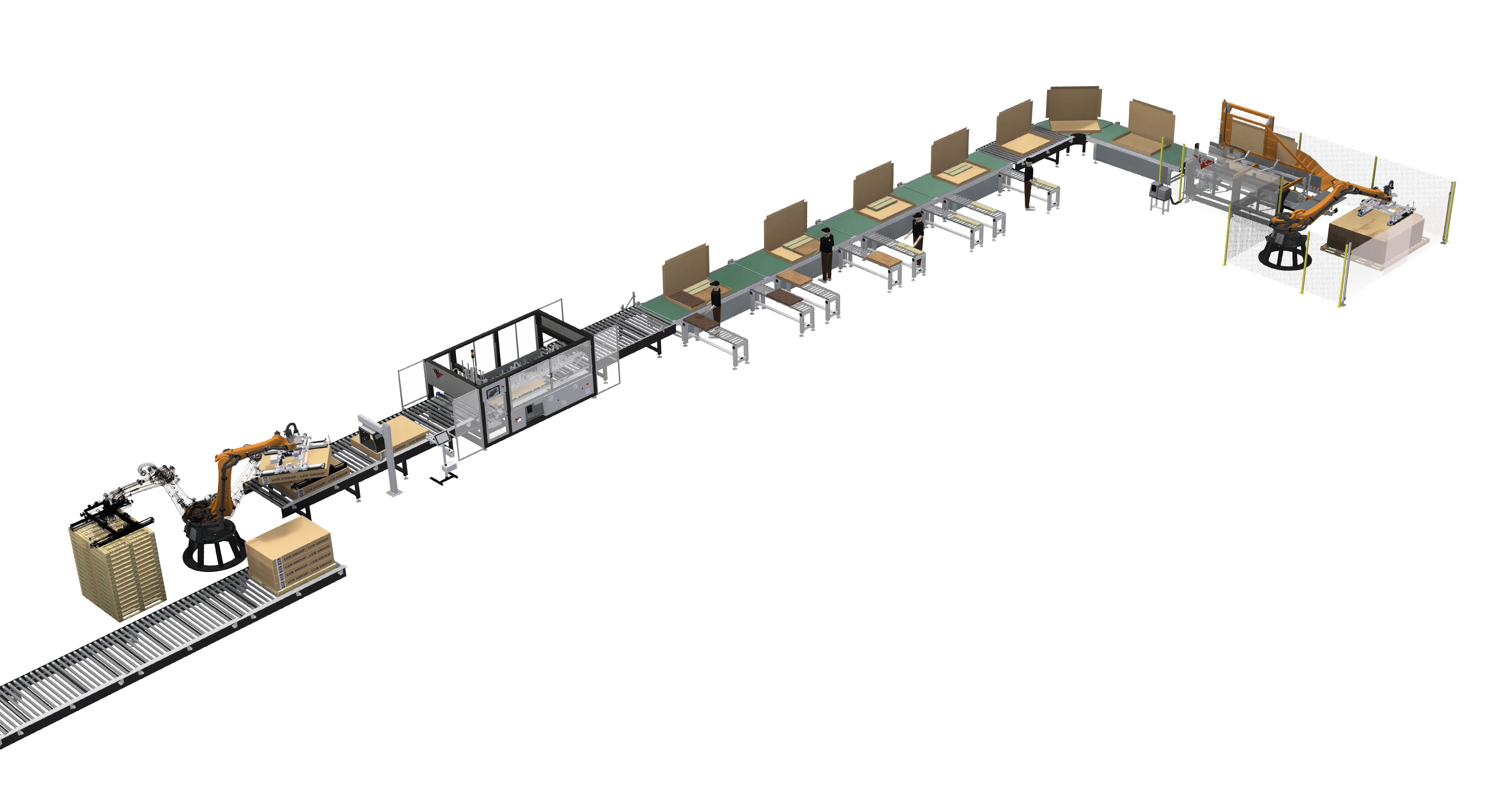 Linea di confezionamento automatico a lotti (fefco0410)