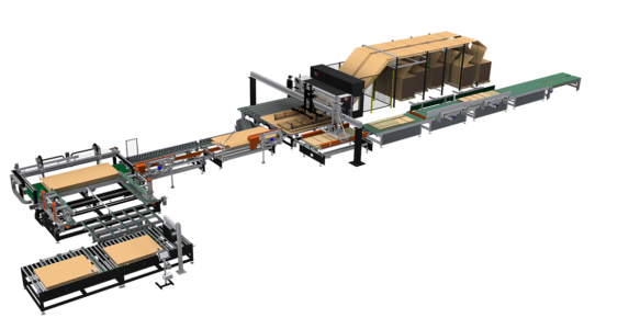 Automatic packaging line, variable measures (fefco0410)